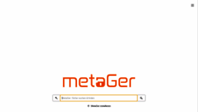 What Metager.de website looked like in 2021 (3 years ago)