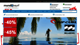 What Mundo-surf.com website looked like in 2021 (3 years ago)