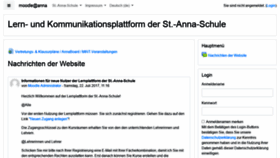 What Moodle.st-anna-schule.de website looked like in 2021 (3 years ago)