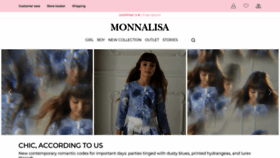 What Monnalisa.com website looked like in 2021 (3 years ago)