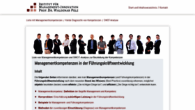 What Managementkompetenzen.com website looked like in 2021 (3 years ago)