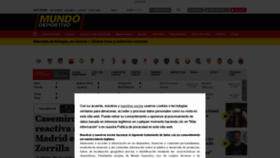 What Mundodeportivo.com website looked like in 2021 (3 years ago)