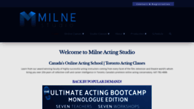 What Milnestudio.ca website looked like in 2021 (4 years ago)