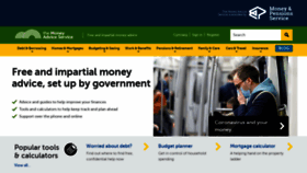 What Moneyadviceservice.org.uk website looked like in 2021 (3 years ago)
