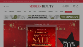 What Modernbeauty.ca website looked like in 2021 (3 years ago)
