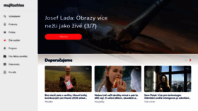 What Mujrozhlas.cz website looked like in 2021 (3 years ago)