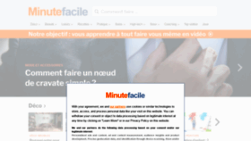What Minutefacile.com website looked like in 2021 (3 years ago)