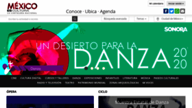 What Mexicoescultura.com website looked like in 2021 (3 years ago)