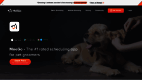 What Moego.pet website looked like in 2021 (3 years ago)