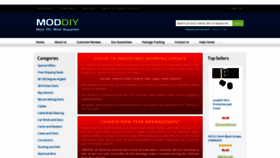 What Moddiy.com website looked like in 2021 (3 years ago)
