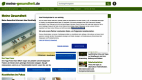 What Meine-gesundheit.de website looked like in 2021 (3 years ago)