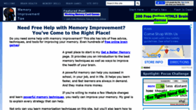 What Memory-improvement-tips.com website looked like in 2021 (3 years ago)