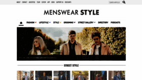 What Menswearstyle.co.uk website looked like in 2021 (3 years ago)