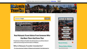 What Malaysia-traveller.com website looked like in 2021 (3 years ago)