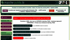 What Marche-public.fr website looked like in 2021 (3 years ago)
