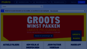 What Makro.nl website looked like in 2021 (3 years ago)