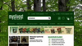 What Myslivost.cz website looked like in 2021 (3 years ago)