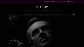 What Mpv.io website looked like in 2021 (3 years ago)