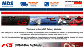 What Mdsbattery.co.uk website looked like in 2021 (3 years ago)