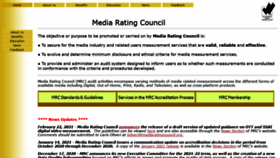 What Mediaratingcouncil.org website looked like in 2021 (3 years ago)