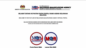 What Mqa.gov.my website looked like in 2021 (4 years ago)
