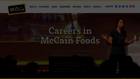 What Mccain.com website looked like in 2021 (3 years ago)