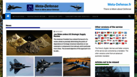 What Meta-defense.fr website looked like in 2021 (3 years ago)