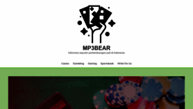 What Mp3bear.com website looked like in 2021 (3 years ago)