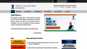 What Mca.gov.in website looked like in 2021 (3 years ago)