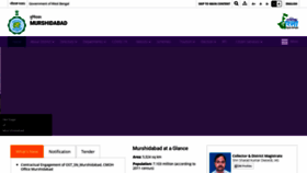 What Murshidabad.gov.in website looked like in 2021 (4 years ago)