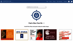 What Masstimes.org website looked like in 2021 (5 years ago)