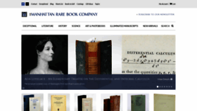 What Manhattanrarebooks.com website looked like in 2021 (3 years ago)