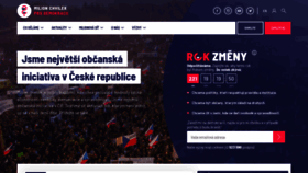 What Milionchvilek.cz website looked like in 2021 (3 years ago)