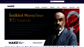 What Mehmetakif.edu.tr website looked like in 2021 (3 years ago)
