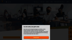 What Munich-business-school.de website looked like in 2021 (4 years ago)