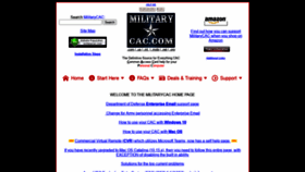 What Militarycac.com website looked like in 2021 (4 years ago)