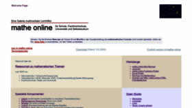 What Mathe-online.at website looked like in 2021 (3 years ago)