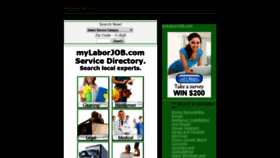 What Mylaborjob.com website looked like in 2021 (3 years ago)