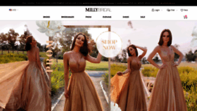 What Millybridal.org website looked like in 2021 (4 years ago)