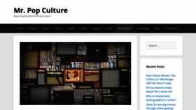 What Mrpopculture.com website looked like in 2021 (3 years ago)