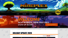 What Mineplex.com website looked like in 2021 (3 years ago)
