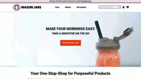 What Masonjars.com website looked like in 2021 (3 years ago)