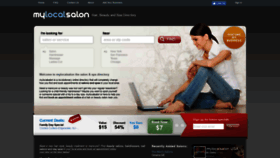 What Mylocalsalon.com website looked like in 2021 (3 years ago)
