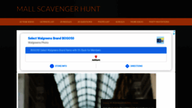 What Mallscavengerhunt.com website looked like in 2021 (3 years ago)