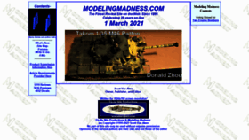 What Modelingmadness.com website looked like in 2021 (3 years ago)