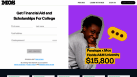 What Mos.com website looked like in 2021 (4 years ago)