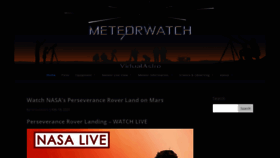 What Meteorwatch.org website looked like in 2021 (3 years ago)