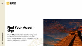 What Mymayansign.com website looked like in 2021 (3 years ago)