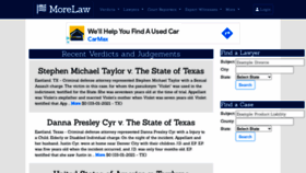 What Morelaw.com website looked like in 2021 (3 years ago)
