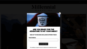 What Millennialmagazine.com website looked like in 2021 (3 years ago)